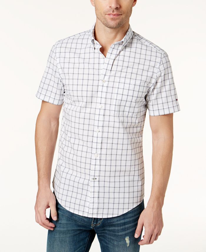 windowpane check shirt