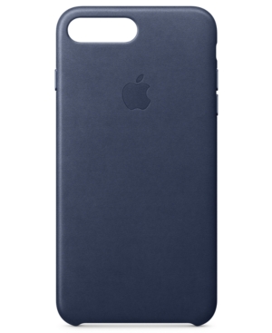 Apple Leather Case for iPhone 8 Plus & iPhone 7 Plus - Midnight Blue