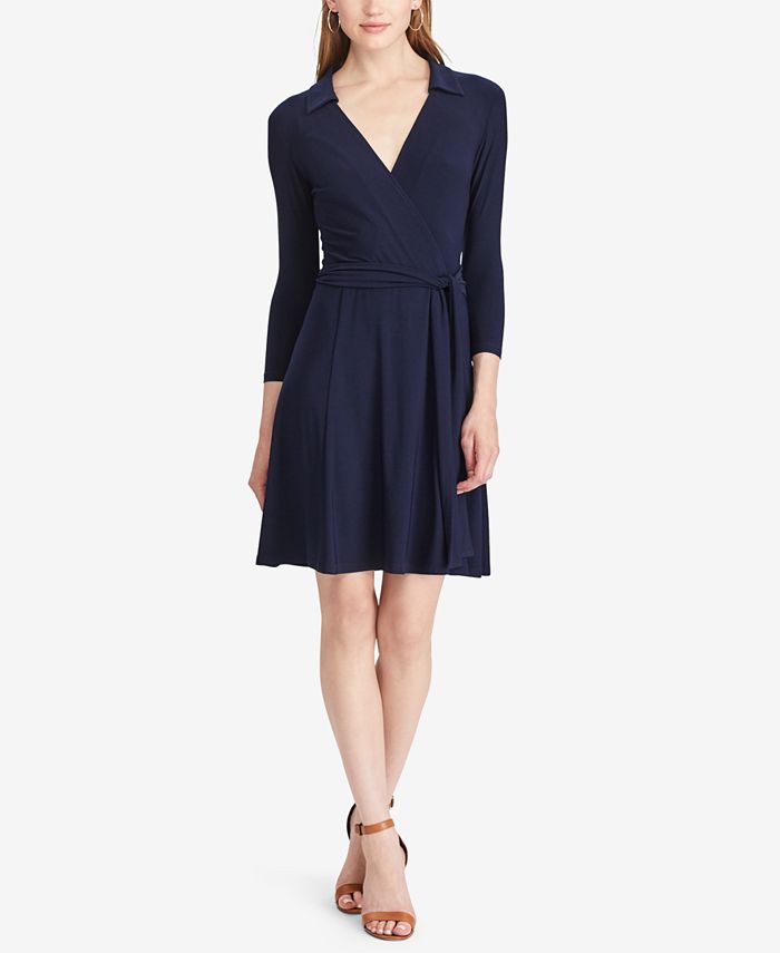 American Living Jersey Fit & Flare Dress - Macy's