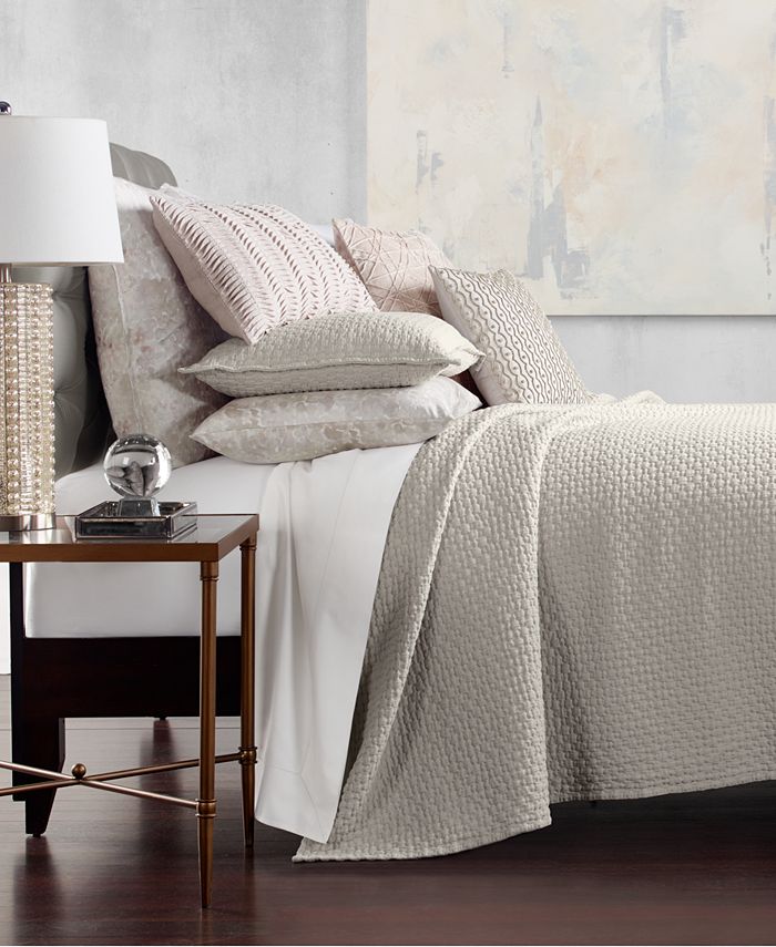 Hotel Collection Speckle Quilted Cotton Coverlet, King, Created for