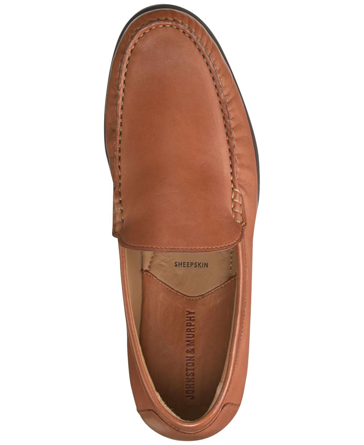 Мужские туфли Johnston & Murphy Cresswell Venetian Loafer, цвет: Коньячный — фото 2
