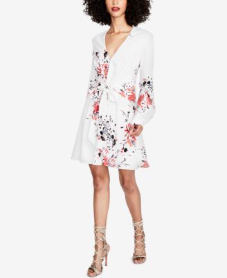 RACHEL Rachel Roy - Printed Tie-Wrap Dress