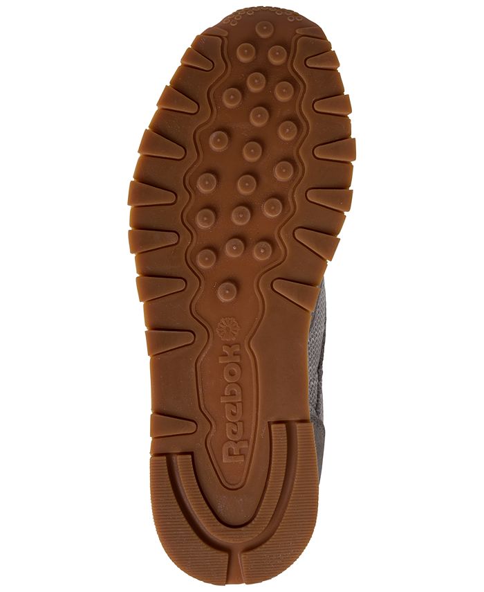Reebok Men's Classic Leather EBK Casual Sneakers from Finish Line Macy's