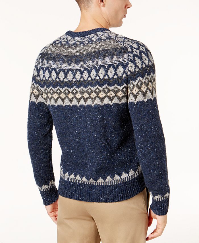 Brooks Brothers Men's Donegal Fair Isle Sweater & Reviews - Sweaters ...