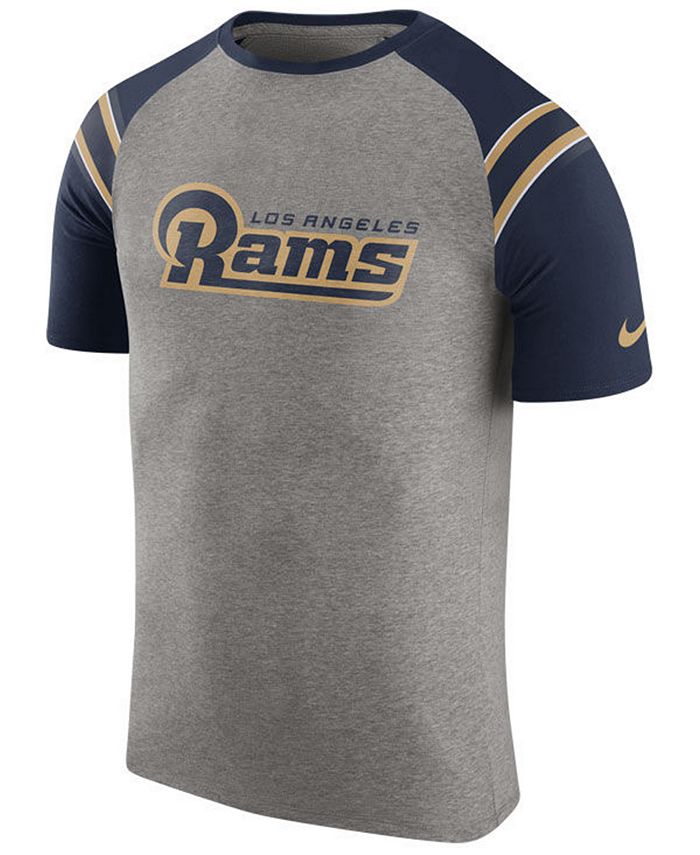Nike Men's Los Angeles Rams Enzyme Shoulder Stripe T-Shirt - Macy's