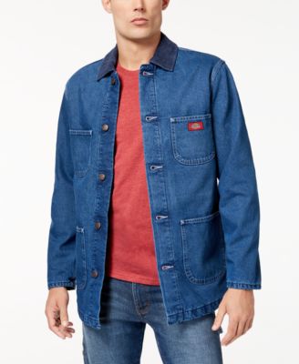 dickies blanket lined denim chore coat