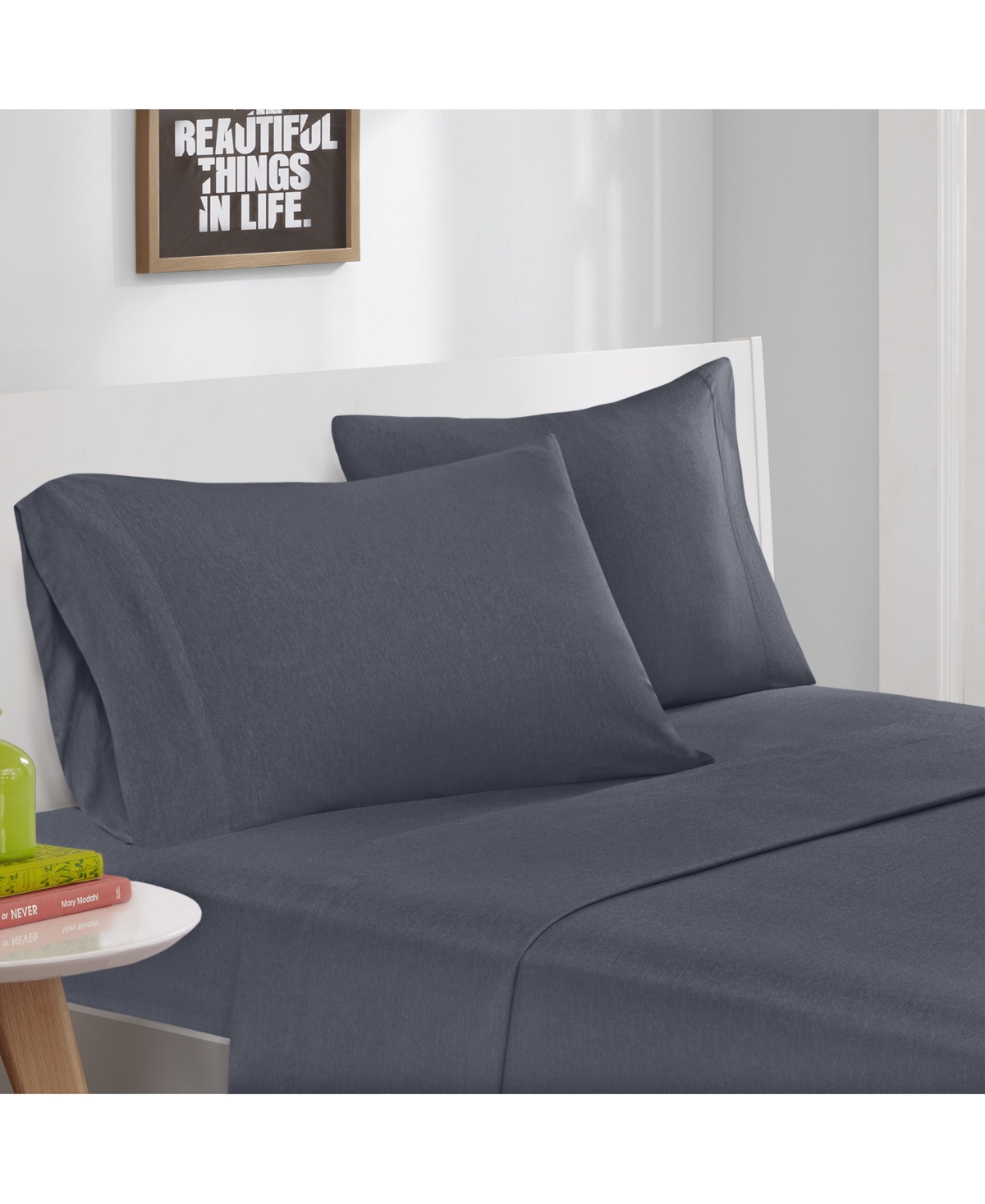 Intelligent Design Jersey-Knit Cotton Blend -Pc. Sheet Set