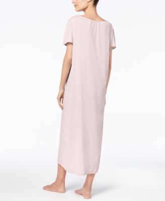 Embroidered Tricot Long Nightgown