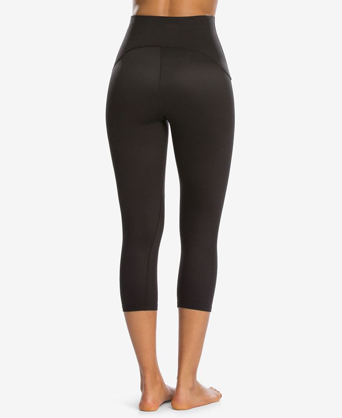 SPANX Women's Active Tummy Shaping Cropped Compression Leggings - Macy's