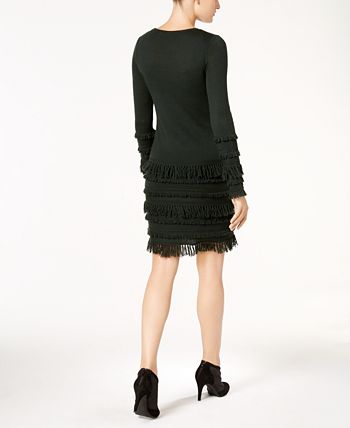 Trina Turk Fringed Sweater Dress Macy s