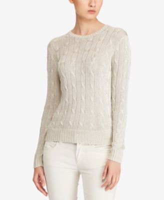 ralph lauren cable knit sweater womens