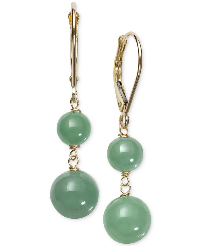 Macy's jade earrings new arrivals