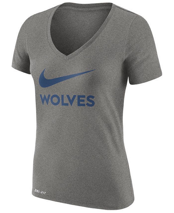 Nike Women's Minnesota Timberwolves Swoosh T-Shirt - Macy's