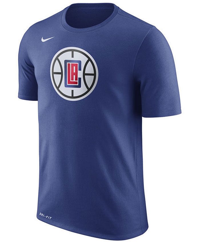 Nike Men's Los Angeles Clippers Dri-FIT Cotton Logo T-Shirt - Macy's