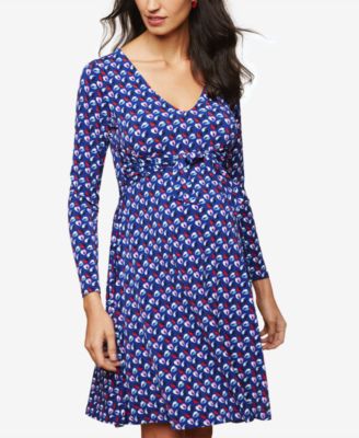Motherhood Maternity - Maternity Printed A-Line Dress
