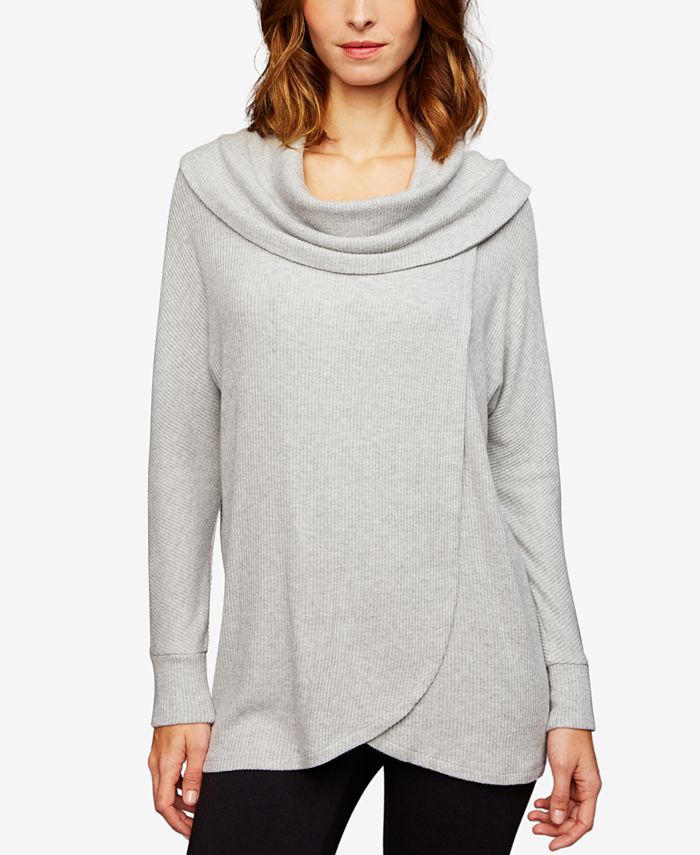 Cowl neck nursing top discount