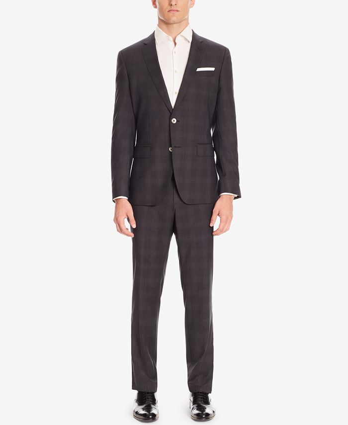 Hugo Boss BOSS Men's Slim-Fit Plaid Suit - Macy's