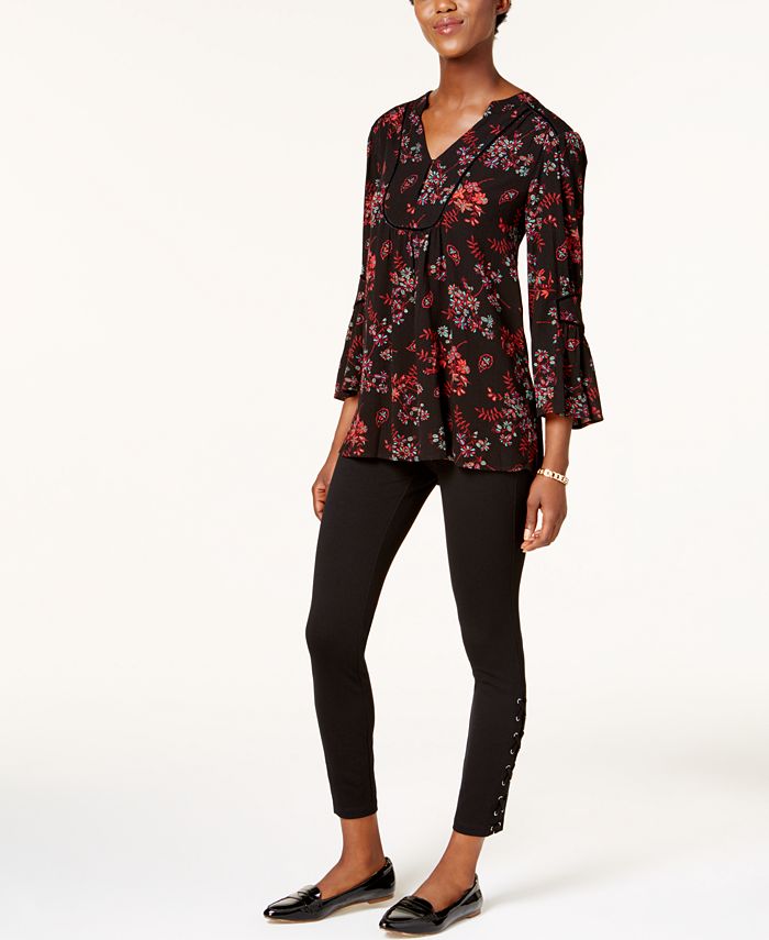 JPR VelvetTrim Peasant Top Macy's