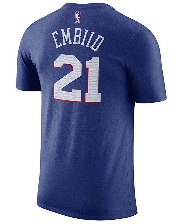 Nike Men's Joel Embiid Philadelphia 76ers Name & Number Player T-Shirt & Reviews - Sports Fan ...