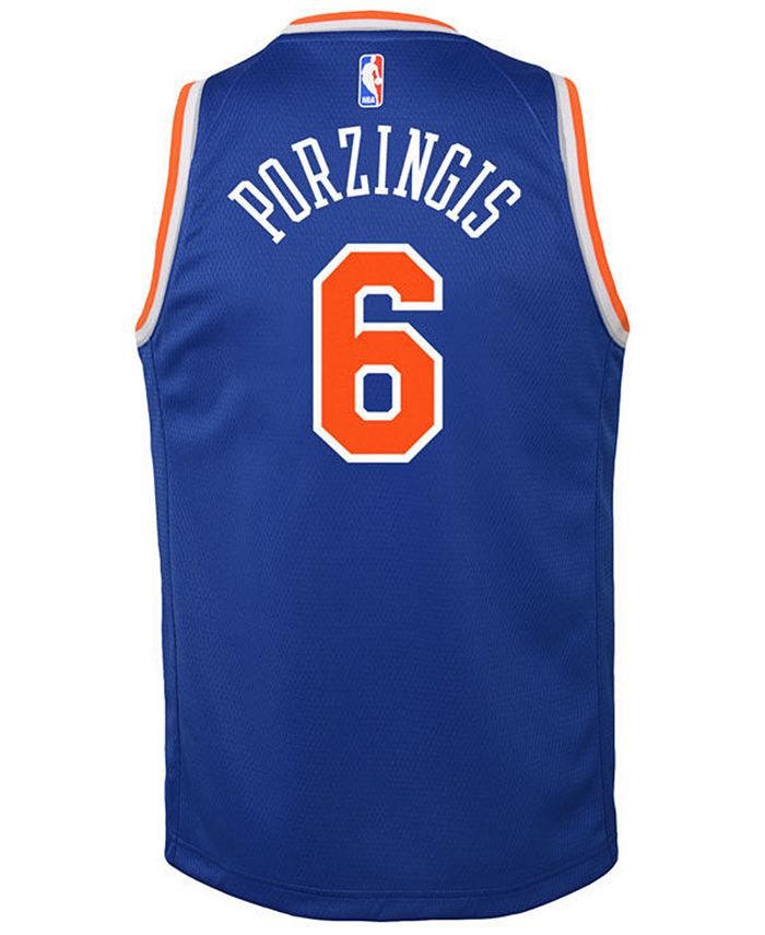 Nike Porzingis New York Knicks Icon Swingman Jersey, Big Boys (8-20) - Macy's