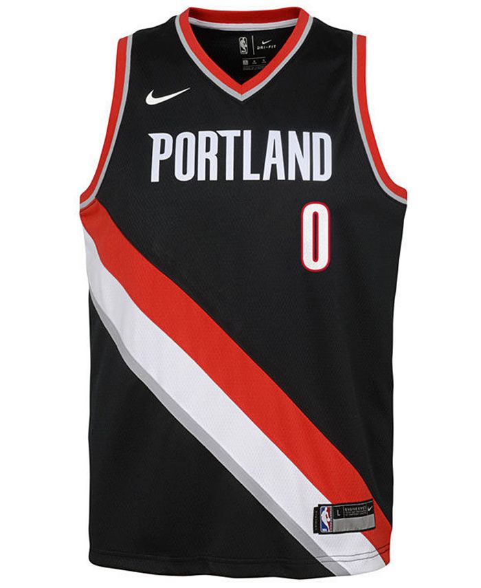 Adidas NBA Swingman Damian Lillard Portland Blazers Jersey Mens Sz Small