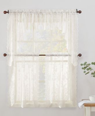 Alison Floral Lace Tier and Valance Collection