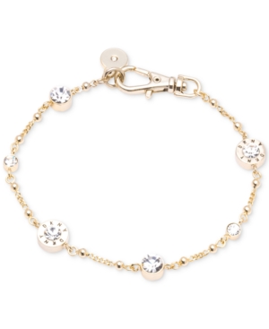 Dkny Crystal and Logo Station Bracelet Created for Macy's