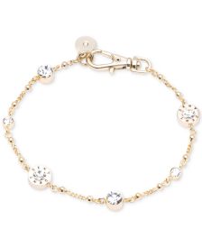 Crystal and Logo Station Bracelet, Created for Macy's