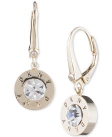 Crystal Logo Drop Earrings, Created for Macy's