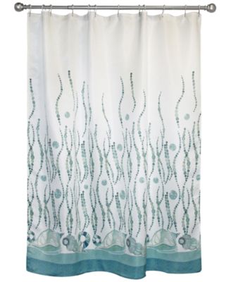 Bacova - La Mer 70" x 72" Graphic-Print Shower Curtain