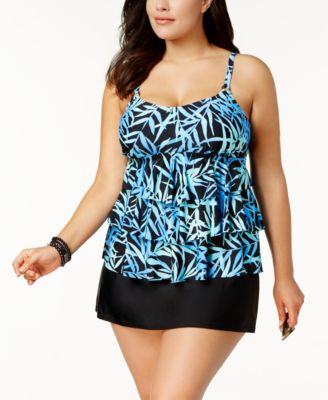 macys plus swim