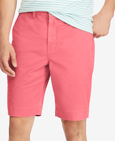 Lucky Brand Laguna Flat Front Linen & Cotton Chino Shorts In