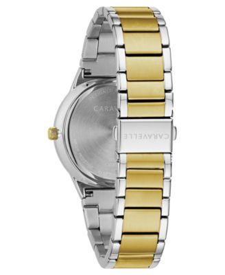  Men's Diamond-Accent Two-Tone Stainless Steel Bracelet Watch 40mm