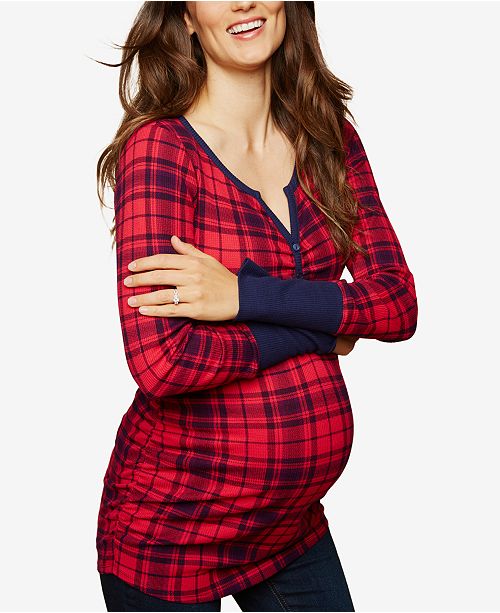 Motherhood Maternity Henley Top & Reviews Maternity Women Macy's