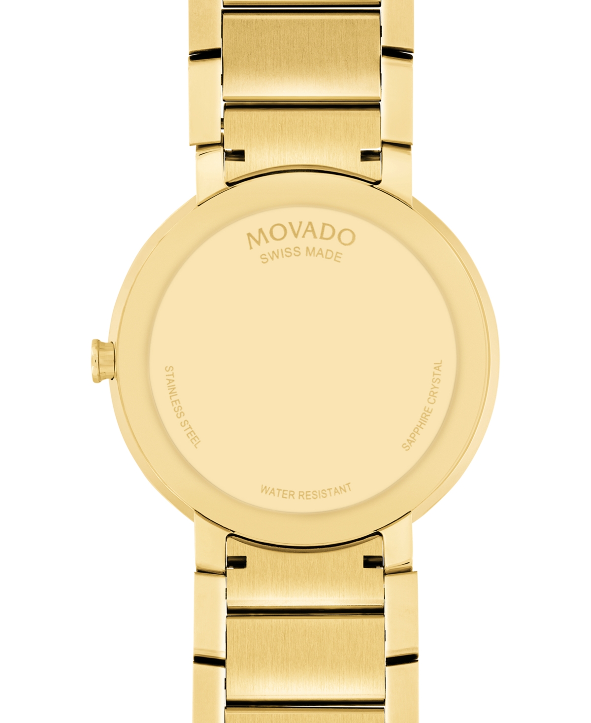 Shop Movado Men's Swiss Sapphire Gold-tone Pvd Stainless Steel Bracelet Watch 39mm