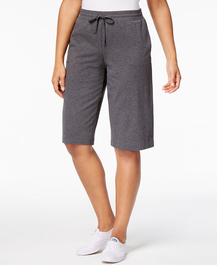 Karen Scott Petite Drawstring Skimmer Pants, Created for Macy's Macy's
