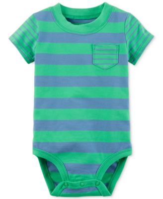 Carter's Striped Cotton Bodysuit, Baby Boys - Macy's