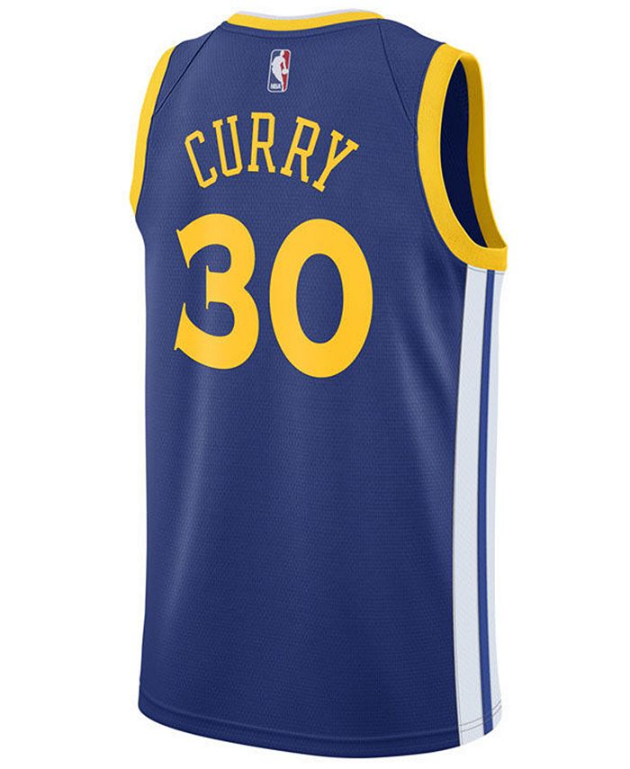 Nike Men's Stephen Curry Golden State Warriors Icon Swingman Jersey ...