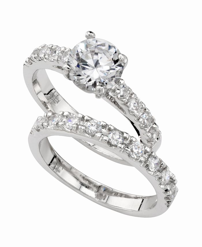 Charter Club Cubic Zirconia (3 ct. t.w.) Engagement Ring Set in