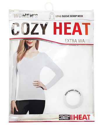 360Air Women's Athleisure Cozy Heat Scoop Neck Long Sleeve Top