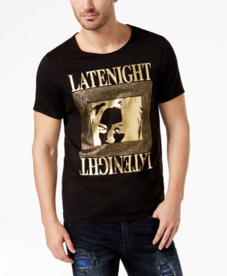 GUESS - Men's Late Night Metallic-Print T-Shirt