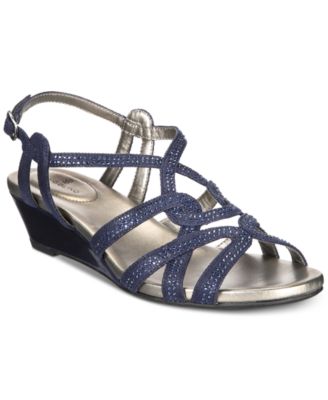 Bandolino - Galtelli Embellished Slingback Wedge Sandals