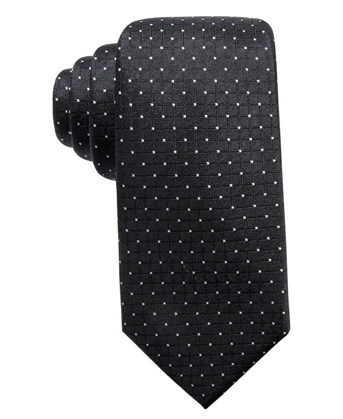 Ryan Seacrest Distinction Men's Victor Dot Grid Slim Silk Tie, Created ...