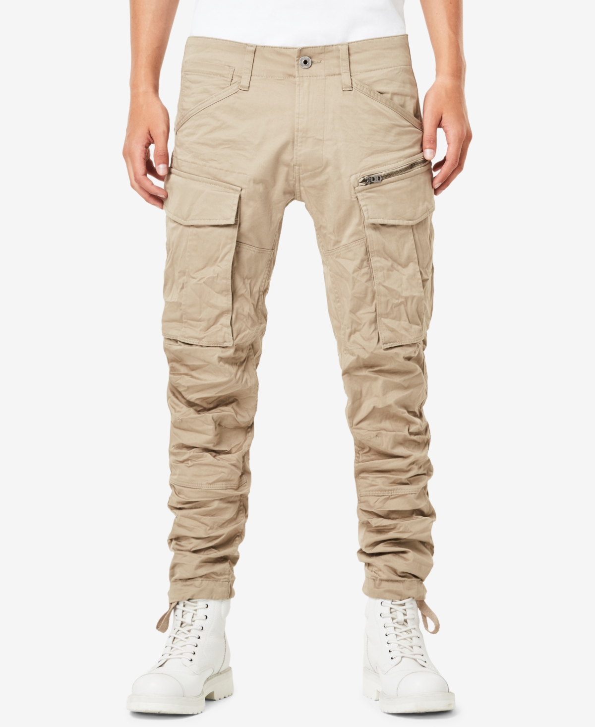 G-Star Raw Men's Rovic Zip 3D Straight Tapered Cargo Pant - Dune
