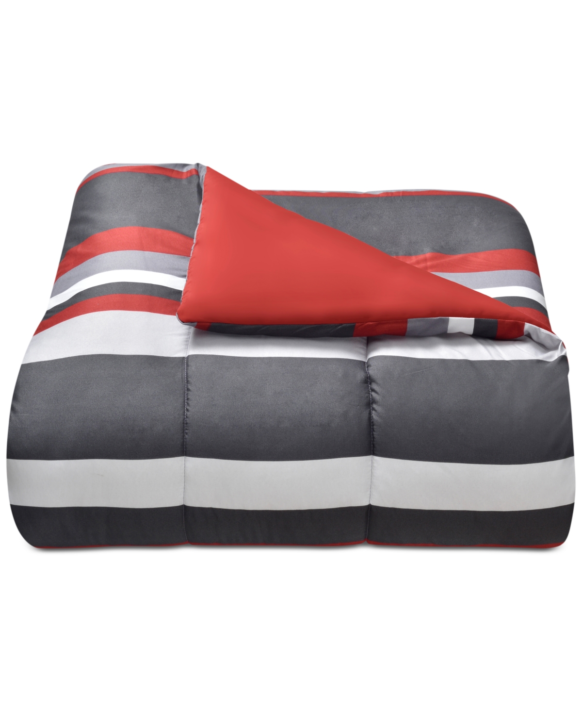 Fairfield Square Collection Austin Stripe/solid Reversible 8 Pc. Comforter Set, Exclusively At Macy's