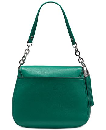 Calvin klein lynn pebble flap hobo shoulder bag sales