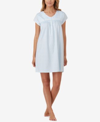 Eileen West - Cotton Button-Front Nightgown