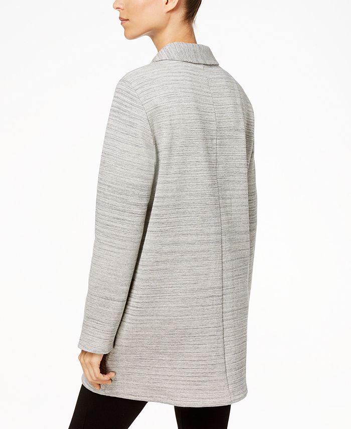 Eileen Fisher PointCollar HerringbonePrint Jacket, Regular & Petite