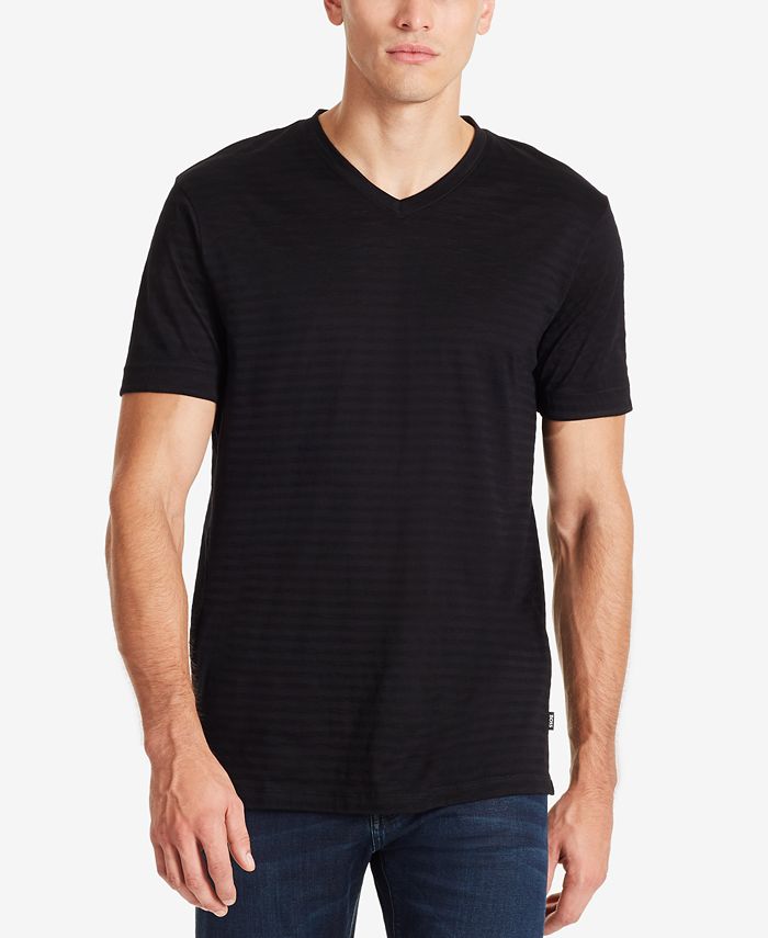 Hugo Boss Men's Striped Cotton T-Shirt - Macy's