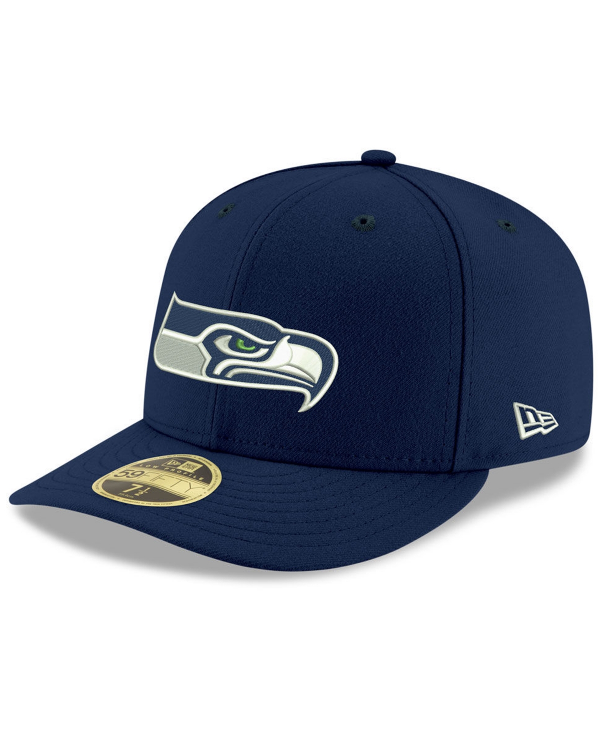 New Era Seattle Seahawks Team Basic Low Profile 59fifty Fitted Cap In Navy,navy